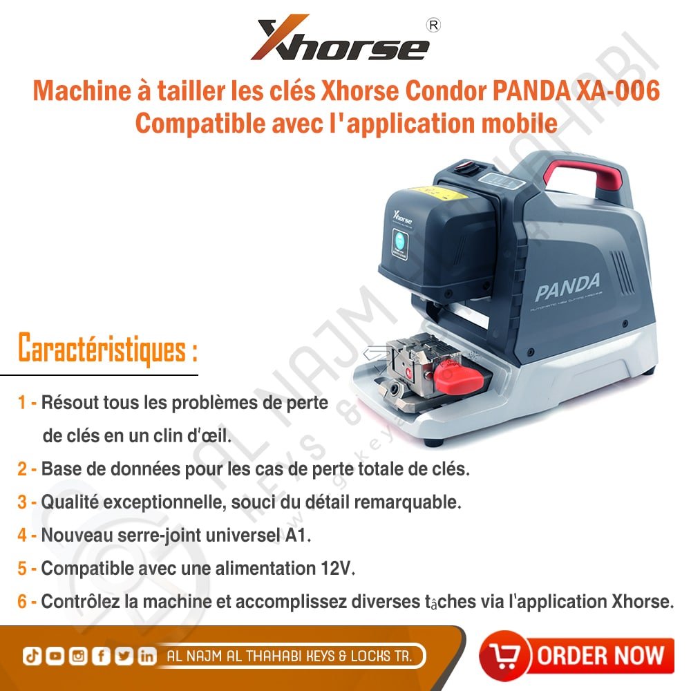 Machine de découpe de clés Xhorse Condor PANDA XA-006