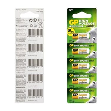 Blister Pack Of 5 GP 23A V23GA MN21 Ultra Alkaline Battery High Voltage 12V