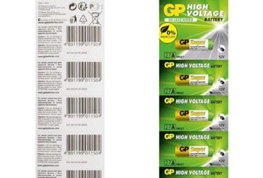 Blister Pack Of 5 GP 27A MN27 Ultra Alkaline Battery High Voltage 12V