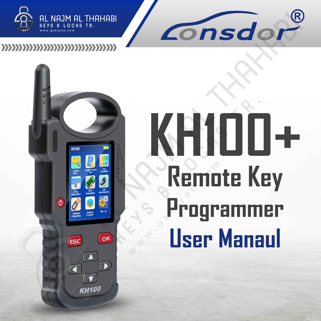Lonsdor KH100+ Remote Key Programmer User Manual