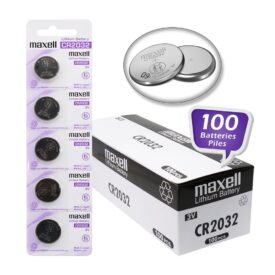 Pack Of 100 Maxell CR2032 Lithium Coin Cell Battery 3V Volt