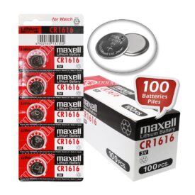 Pack Of 100 Maxell CR1616 Lithium Coin Cell Battery 3V