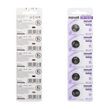 Blister Pack of 5 Maxell CR1632 3V Lithium Coin Cell Battery 3V