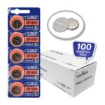 Pack of 100 Murata CR1620 Lithium Coin Cell Battery 3V