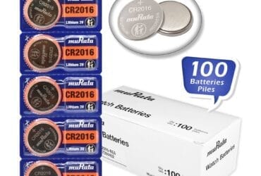 Pack of 100 Murata CR2016 Lithium Coin Cell Battery 3V