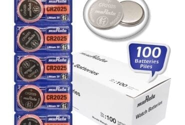 Pack of 100 Murata CR2025 Lithium Coin Cell Battery 3V