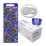 Pack of 50 Murata CR2450 Lithium Coin Cell Battery 3V