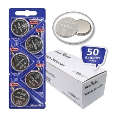 Pack of 50 Murata CR2450 Lithium Coin Cell Battery 3V