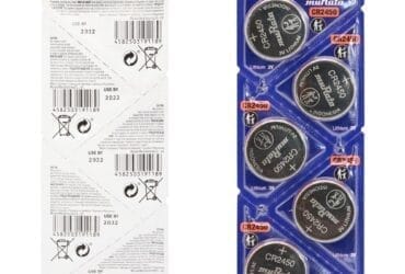 Blister Pack of 5 Murata CR2025 Lithium Coin Cell Battery 3V
