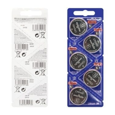 Blister Pack of 5 Murata CR2025 Lithium Coin Cell Battery 3V