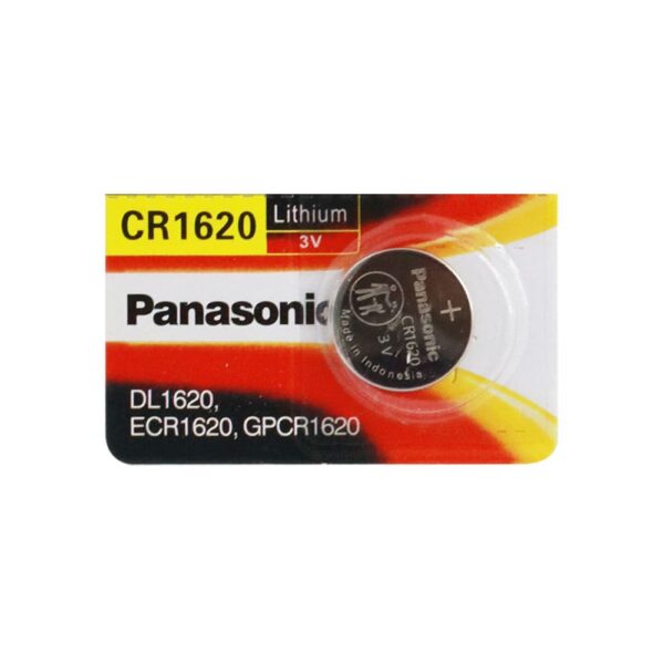 Panasonic CR1620 Lithium (LiMnO2) Coin Cell Battery 3V