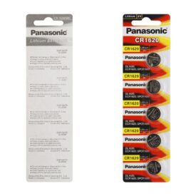 Blister Pack Of 5 Panasonic CR1620 Lithium Coin Cell Battery 3V