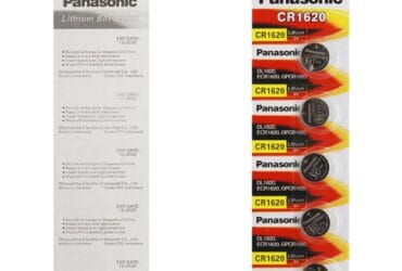 Blister Pack Of 5 Panasonic CR1620 Lithium Coin Cell Battery 3V