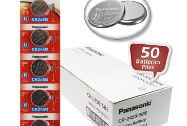 Pack Of 50 Panasonic CR2450 Lithium Coin Cell Battery 3V Volt