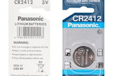 Batterie bouton lithium Panasonic CR2412 100mAh 3V (LiMnO2)