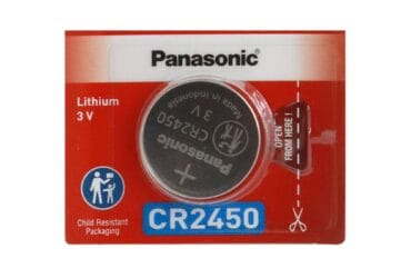 Batterie bouton lithium Panasonic CR2450 620mAh 3V (LiMnO2)