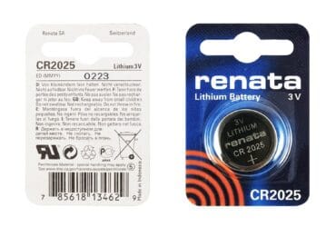 Renata CR2025 165mAh Lithium Primary Coin Cell Battery 3V