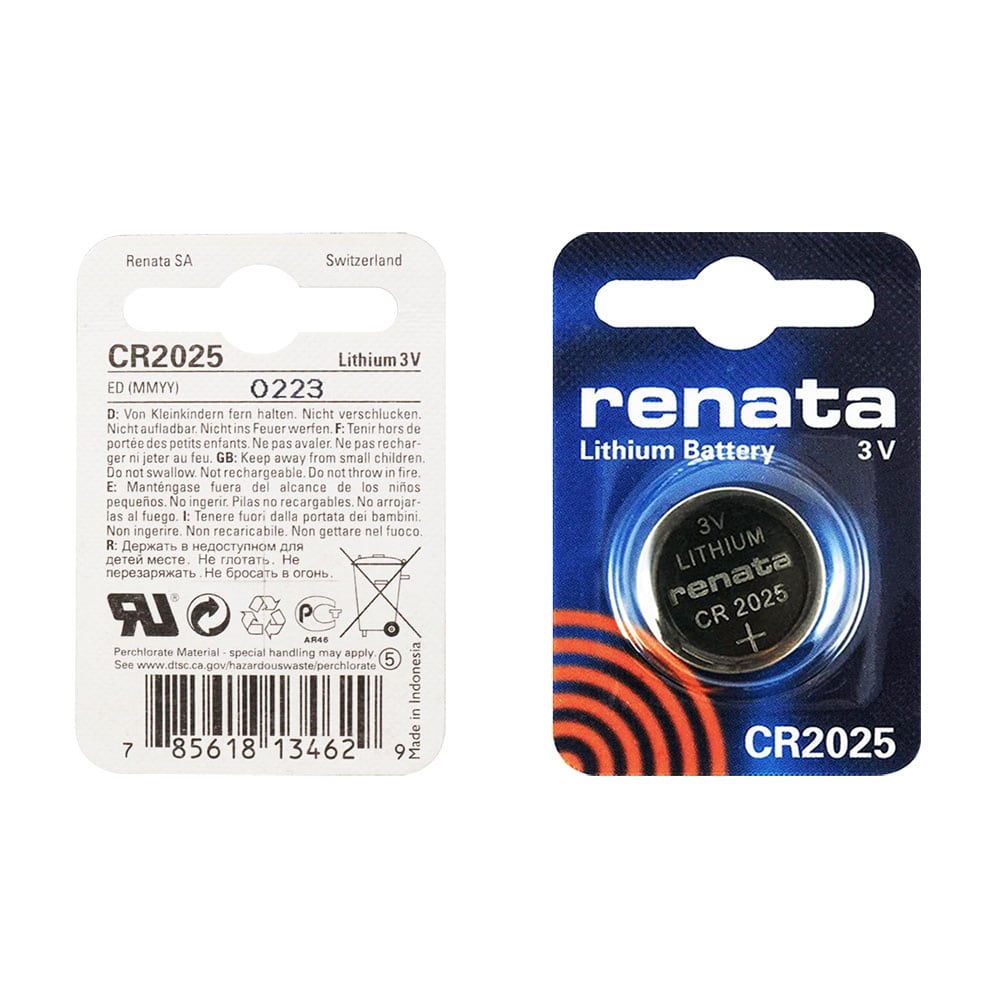 CR2025 Pile lithium 3V Renata Suisse