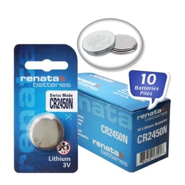 Pack Of 10 Renata CR2450N Lithium Coin Cell Battery 3V