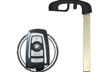 BMW CAS4 3 5 6 7 X5 Series Smart Remote Emergency Insert Key Blank Blade Black HU100R