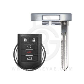 2008-2014 Cadillac Chevrolet Smart Remote Emergency Insert Key Blade B106 25995382