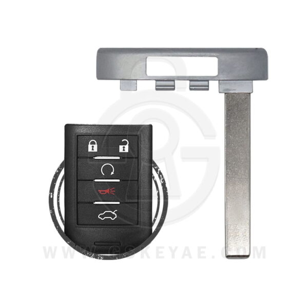 2010-2019 Cadillac ATS CTS SRX Chevrolet Smart Remote Emergency Insert Key Blade HU100 20765513