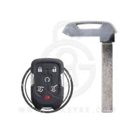 2014-2021 Chevrolet GMC Smart Remote Emergency Insert Key Blade HU100 20765513 22984995