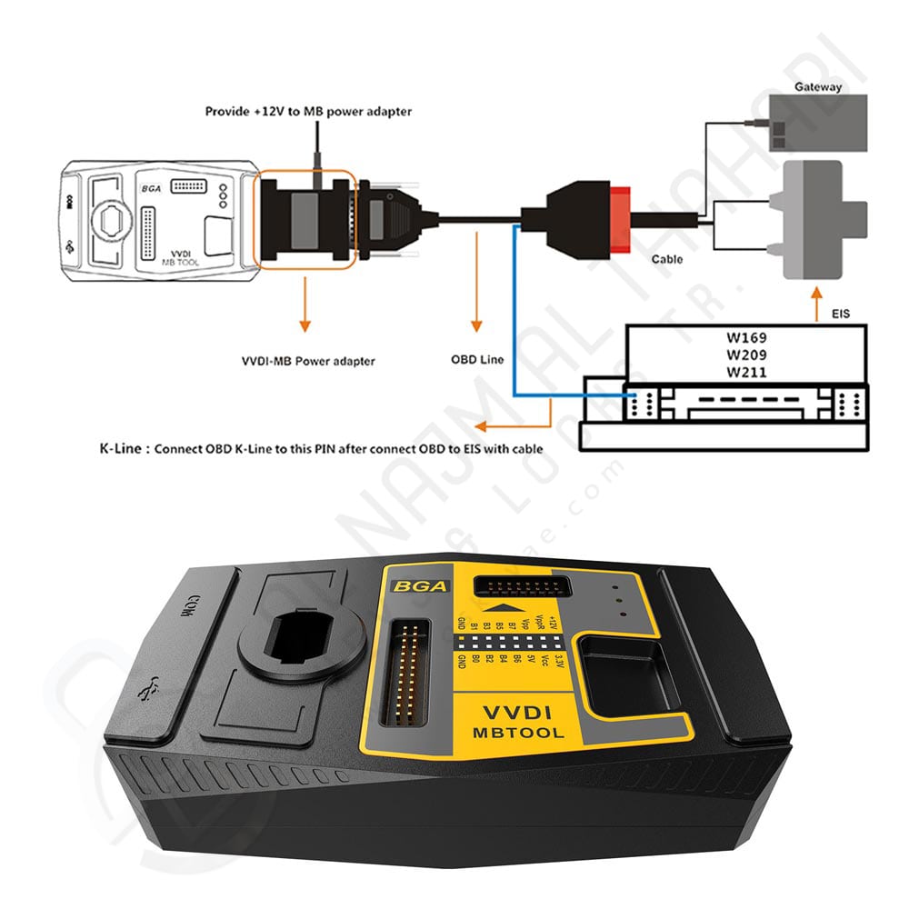 How To Connect MB Power Adapter To VVDI Mb BGA Tool