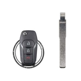 2013-2022 Ford Fusion Explorer Ranger Flip Remote Key Replacement Blade HU101 Fit For 164-R7986