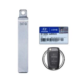2017-2021 Hyundai Accent Elantra Genuine OEM Flip Remote Key Blank Blade KK12 81996-G8000