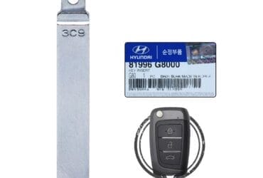 Lame de clé télécommande rabattable d’origine Hyundai Accent Elantra 2016-2019 KK12 81996-G8000