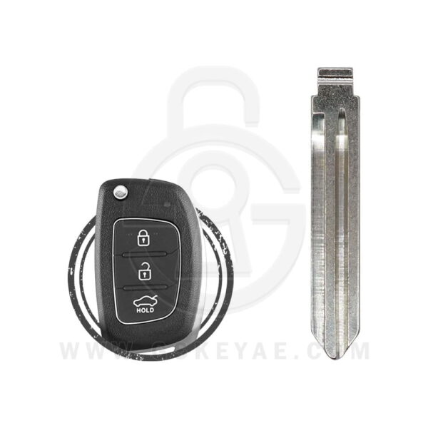 2014-2015 Hyundai Elantra Flip Remote Key Blank Blade HYN14R 81996-1S001 819961S001