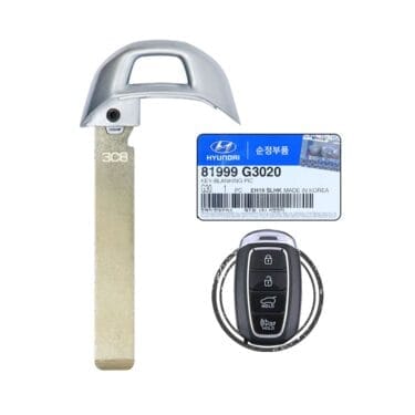 2018-2024 Genuine Hyundai Accent Elantra Veloster Smart Remote Key Blade KK12 81999-G3020 OEM