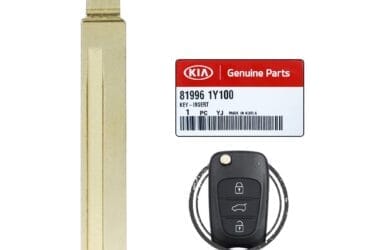 Lame de clé pliante d’origine pour télécommande Hyundai Accent Elantra KIA Rio 2010-2015 HYN17 81996-1Y100