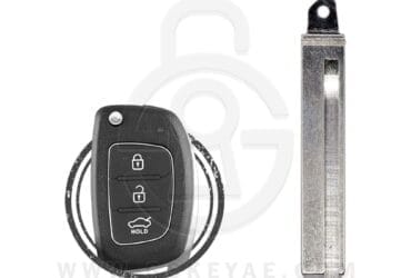 2016-2017 Hyundai Santa Fe Flip Remote Key Blade HY18R HYN17R 81996-2W300 819962W300