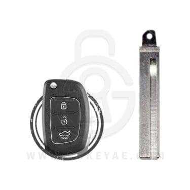 2016-2017 Hyundai Santa Fe Flip Remote Key Blade HY18R HYN17R 81996-2W300 819962W300