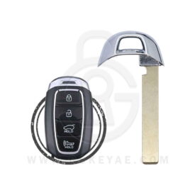 Hyundai Accent Elantra Kona Santa Fe Smart Remote Emergency Insert Key Blade HU134 81996-H5020