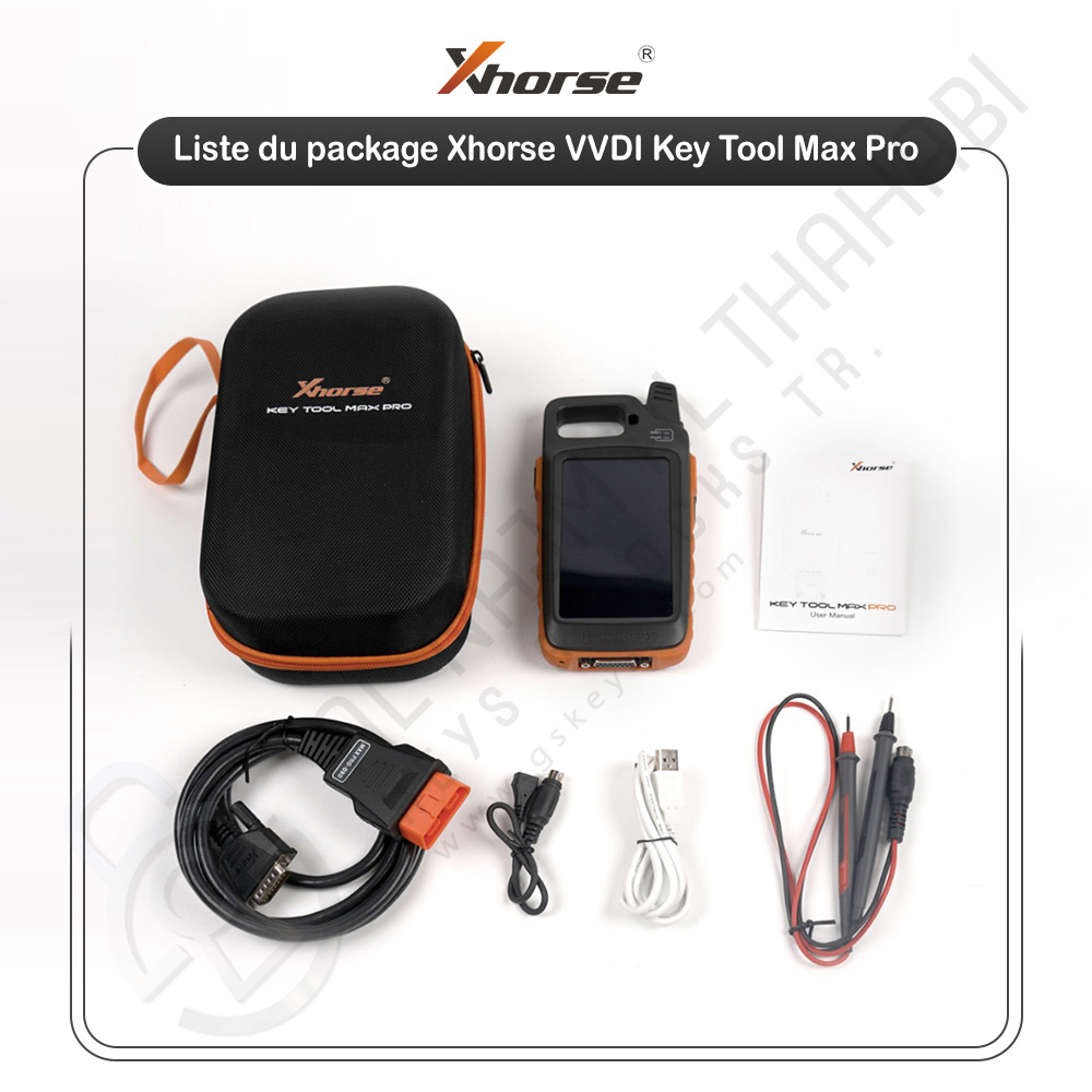 Liste du package Xhorse VVDI Key Tool Max Pro