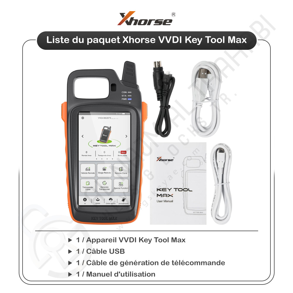 Liste du paquet Xhorse VVDI Key Tool Max