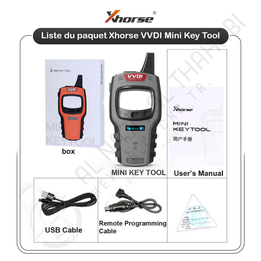 Liste du paquet Xhorse VVDI Mini Key Tool