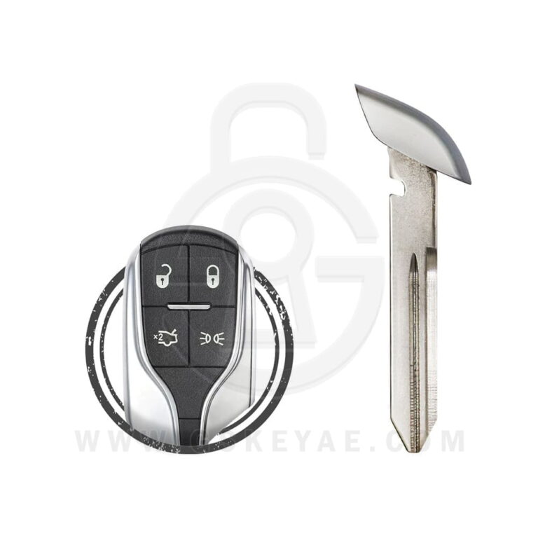 2014-2016 Maserati Ghibli Quattroporte Smart Remote Emergency Insert Key Blade Y171 CY22