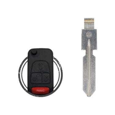 1985-2000 Mercedes Benz S-Series SL-Series Flip Remote Key Blade HU39 Old Model