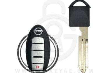 2006-2021 Nissan Infiniti Smart Remote Emergency Key Blade Black Head NSN14 H0564-4FN9D