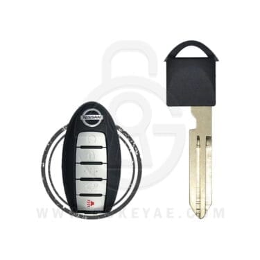 2006-2021 Nissan Infiniti Smart Remote Emergency Key Blade Black Head NSN14 H0564-4FN9D