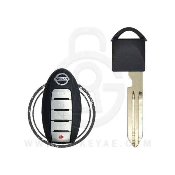 2006-2021 Nissan Infiniti Smart Remote Emergency Key Blade Black Head NSN14 H0564-4FN9D