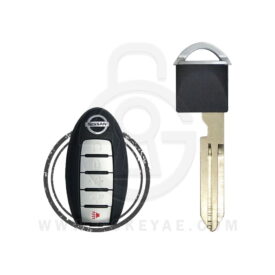Nissan Infiniti Smart Remote Emergency Insert Key Blade Chrome Head NSN14 DA34 H0564-EG010