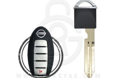 Lame de clé intelligente Nissan Infiniti 2006-2025 avec tête chromée NSN14 H0564-EG010