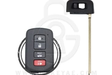 Lame de clé d'urgence pour télécommande intelligente Toyota 2012-2021 à une seule face TOY48 69515-33100