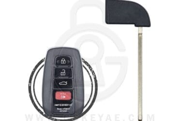 Lame de clé télécommande intelligente Toyota 2016-2021 TOY48 identique à 69515-47030