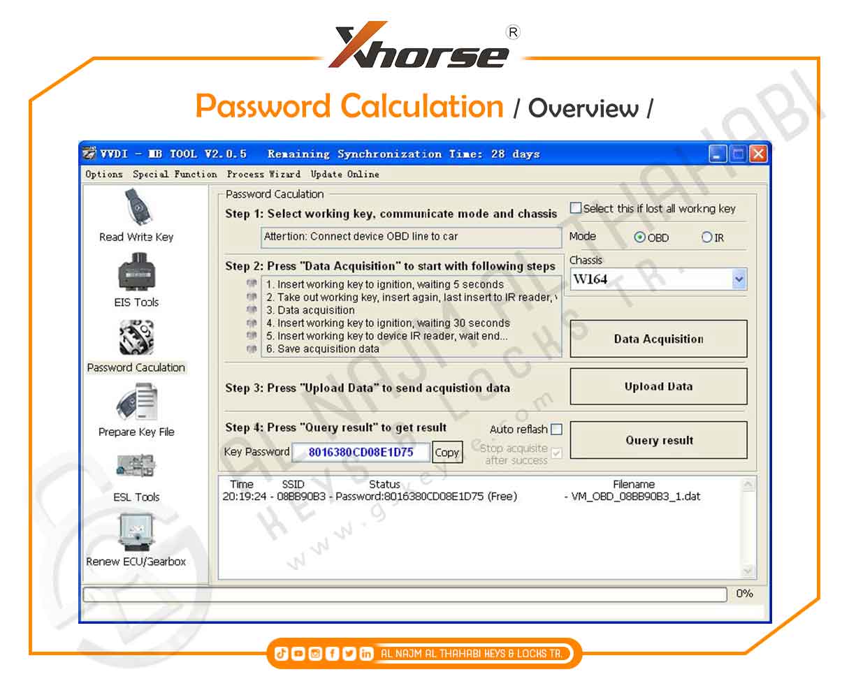 Xhorse VVDI MB BGA Tool Password Calculation